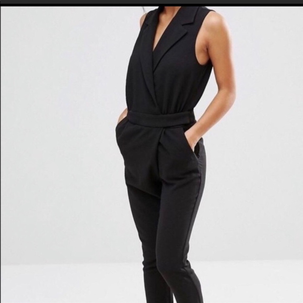 H&M tuxedo jumpsuit